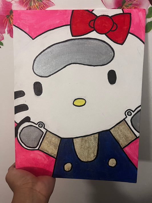 Custom hello kitty painting