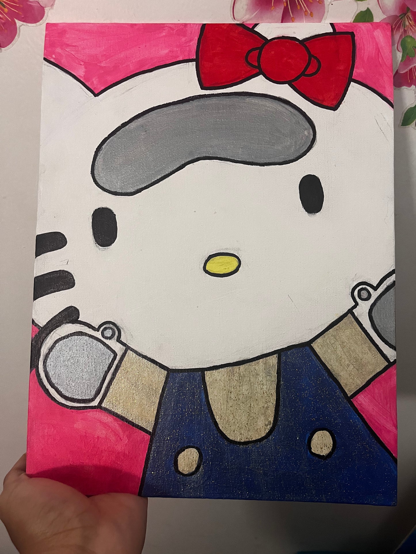 Custom hello kitty painting