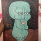 Custom Squidward, strong face, SpongeBob, painting