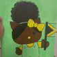 Custom Black Jamaican Hello Kitty Painting 🐈‍⬛ 🎀