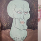 Custom Squidward, strong face, SpongeBob, painting